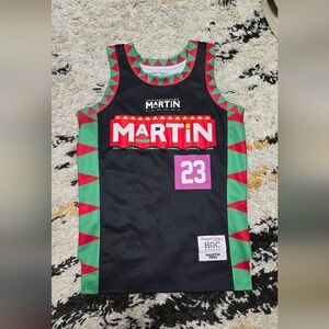 Martin Men's Sleeveless Sports Jersey - Black and Green